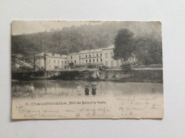 Carte Postale Ancienne (1904) Chaudfontaine Hôtel Des Bains Et La Vesdre - Chaudfontaine