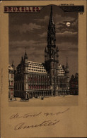 Clair De Lune Lithographie Brüssel Brüssel, Rathaus - Brussels (City)