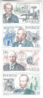 1976 Technical Pioneers, Sweden - Lot Of 4 Stamps - Gebruikt