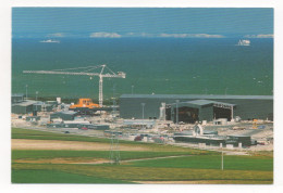 EURO TUNNEL - LE CHANTIER DE SANGATTE , PRÈS DE CALAIS , POINT DE DÉPART DU PERCEMENT DES TUNNELS VERS LA TERRE ET  MER - Trenes