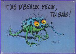 Carte Postale Bande Dessinée   Franquin  Les Monstres   N° 09  Très Beau Plan - Comicfiguren