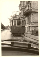 Photographie Photo Vintage Snapshot Amateur Tramway Ratausplatz Vienne Autriche - Treinen