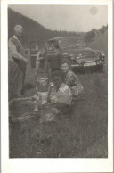 Photographie Photo Vintage Snapshot Amateur Automobile Voiture Auto Pic-nic - Coches