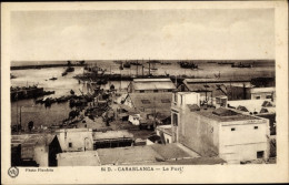 CPA Casablanca, Marokko, Der Hafen - Other & Unclassified