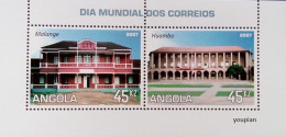 Angola 2007, Postal Buildings, MNH S/S - Angola