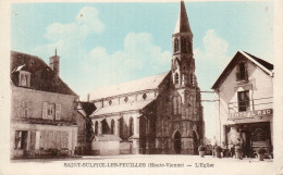 (87) SAINT SULPICE LES FEUILLES L'église, Central Bar 1949 (Vendée) - Saint Sulpice Les Feuilles