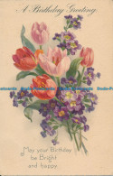 R109142 A Birthday Greeting. Flower Bouquet - Monde