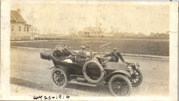 Photographie Photo Vintage Snapshot Amateur Automobile Voiture Auto Cabriolet - Coches