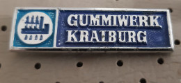 Gummiwerk Krainburg Thermoplastic Germany Vintage Pin - Markennamen