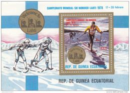 Guinea Ecuatorial Hb Michel C278 - Skiing