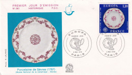 1er Jour, Europa, Porcelaine De Sèvres - 1970-1979