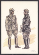 PT180/ James THIRIAR, *Cavalerie : Officier D'unité Motorisée ; Officier Des Chars* - Paintings