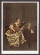 PT110/ Gerard TER BORCH, *Die Lautenspielerin - Femme Jouant Du Luth*, Kassel, Staatliche Kunstsammlungen - Malerei & Gemälde