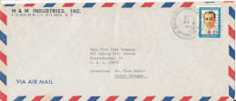 Philippines Air Mail Cover Sent To USA 21-11-1976 ?? Single Franked - Philippines