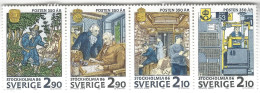 1986 International Stamp Exhibition "STOCKHOLMIA '86" - Stockholm, Sweden - Lot Of 4 Stamps - Gebruikt