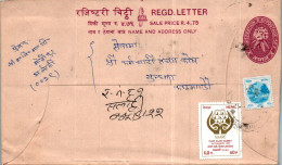 Nepal Postal Stationery Flower SAARC Summit Kathmandu 1987 - Nepal