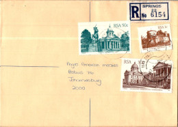 RSA South Africa Cover Springs  To Johannesburg - Lettres & Documents