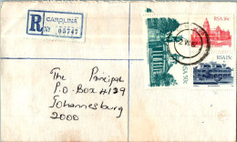 RSA South Africa Cover Carolina  To Johannesburg - Lettres & Documents