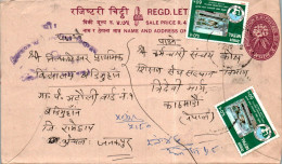 Nepal Postal Stationery Flower  - Népal