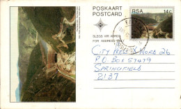 RSA South Africa Postal Stationery  To Springfield - Lettres & Documents