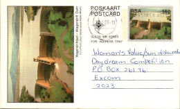 RSA South Africa Postal Stationery Dam To Excom - Brieven En Documenten