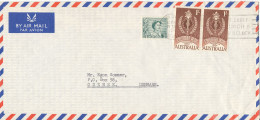 Australia Air Mail Cover Sent To Denmark 20-12-1961 - Cartas & Documentos