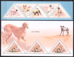 Guinea 2 MNH Minisheets From 2011 - Dogs