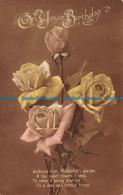 R109607 Greetings. On Your Birthday. Roses. 1917 - Welt