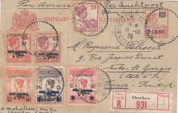 Ned. Indië Postcard Airmail 1929 - India Holandeses