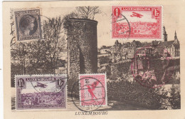 Luxemburg Postcard Airmail 1931 - Covers & Documents