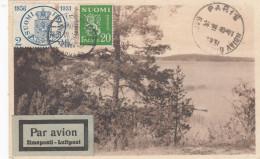 Finland Postcard Airmail 1931 - Cartas & Documentos