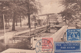 Nederland Postcard Airmail 1931 - Brieven En Documenten