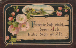 TH3618   --   FURCHTEDICH NICHT .........   SPRUCHKARTE  --  SAYING CARD  --  Jes. 43, 1  --  1920 - Andere & Zonder Classificatie