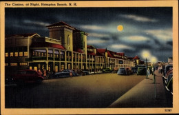 CPA Hampton Beach New Hampshire USA, Casino Bei Nacht - Autres & Non Classés
