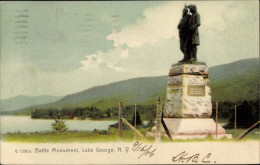 CPA Lake George New York USA, Schlachtdenkmal - Other & Unclassified