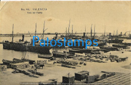 229244 SPAIN ESPAÑA VALENCIA VISTA DEL PUERTO PORT & SHIP POSTAL POSTCARD - Andere & Zonder Classificatie