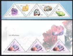 Guinea 2 MNH Minisheets From 2011 - Minerals