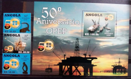 Angola 2010, 50 Years Of OPEC, MNH S/S And Stamps Set - Angola