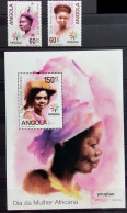 Angola 2010, EXPO 2010 Shangai - Day Of African Women, MNH S/S And Stamps Set - Angola