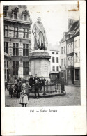 CPA Hal Flämisch Brabant Flandern, Statue Servais, Denkmal, Kinder - Sonstige & Ohne Zuordnung