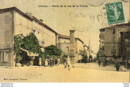 D11  LIMOUX  Porte De La Rue De La Trinité  ............ Carte Toilée - Limoux