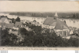 D49  CANDES  La Loire Et Vue Générale ( Sud Est ) L'Église - Other & Unclassified