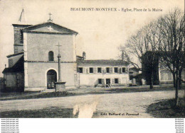 D26  BEAUMONT  MONTEUX  Église Place De La Mairie - Otros & Sin Clasificación