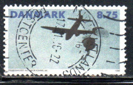 DANEMARK DANMARK DENMARK DANIMARCA 1995 AIRPLANE DROPPING SUPPLIES TO RESISTANCE 8.75k USED USATO OBLITERE' - Usati