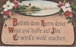 TH3620   --   BEFIEHL .........   SPRUCHKARTE  --  SAYING CARD   --  Johannes. 5, 20  --  1921 - Autres & Non Classés