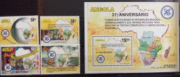 Angola 2011, 31 Years Of SADC, MNH S/S And Stamps Set - Angola