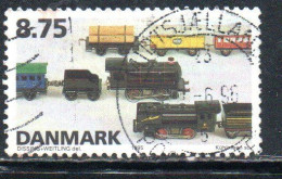 DANEMARK DANMARK DENMARK DANIMARCA 1995 TOYS MODEL TRAINS  8.75k USED USATO OBLITERE' - Gebruikt