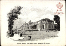 Lithographie Paris VIII, Weltausstellung 1900, Champs Elysees, Grand Palais Des Beaux Arts - Autres & Non Classés