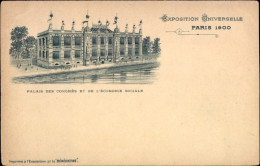 Lithographie Paris, Weltausstellung 1900, Palais Des Congres Et De L'Économie Sociale - Other & Unclassified