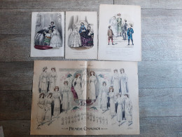 4 Gravures De Mode Journal Des Demoiselles Communion Solennelle Communiante Communiant - Fashion